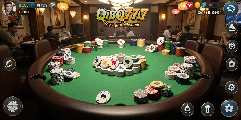 Tampilan gameplay QiuQiu yang menegangkan dan seru.