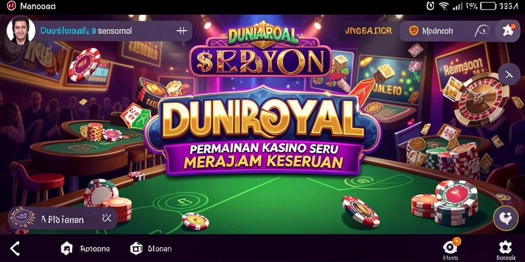 Tampilan gameplay DUNIAROYAL yang menarik dan penuh aksi di Kasino.