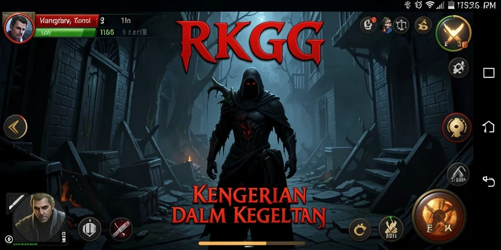Tangkapan layar menampilkan momen menakutkan dalam gameplay RKGG.