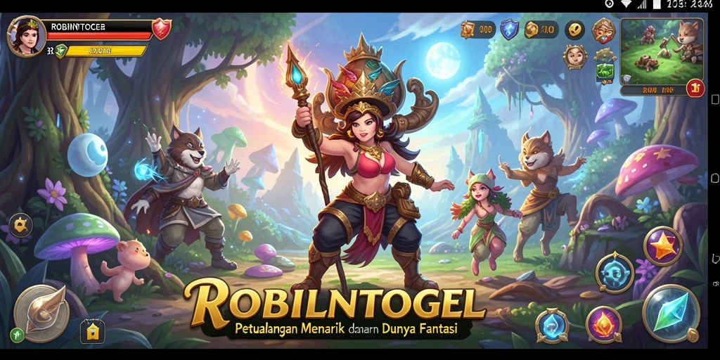 Tampilan menarik dari gameplay petualangan di ROBINTOGEL.