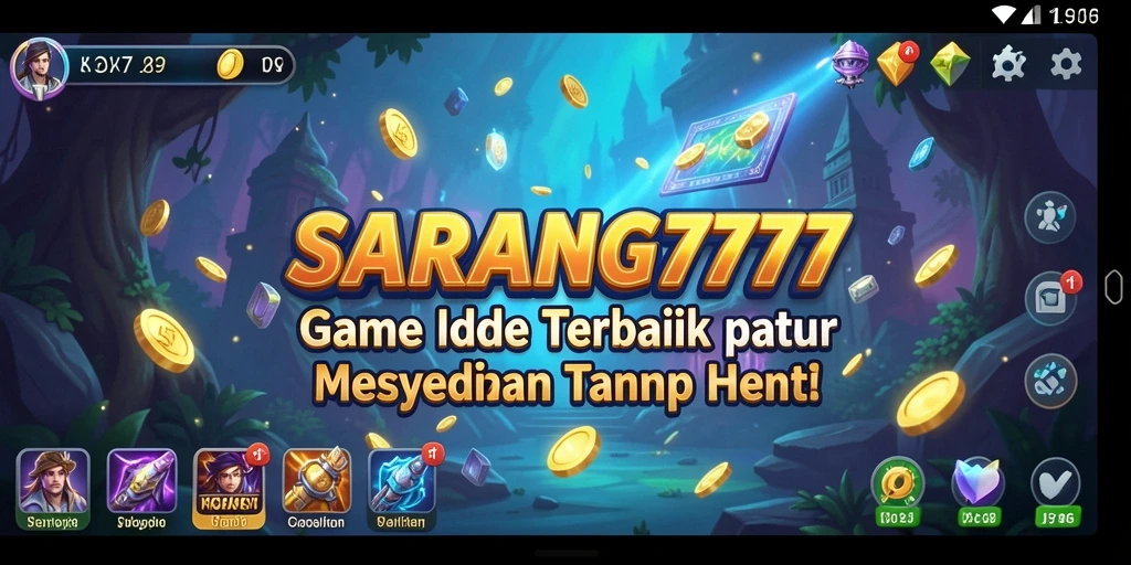 Tampilan gameplay dari SARANG777 yang menampilkan keseruan permainan Idle.