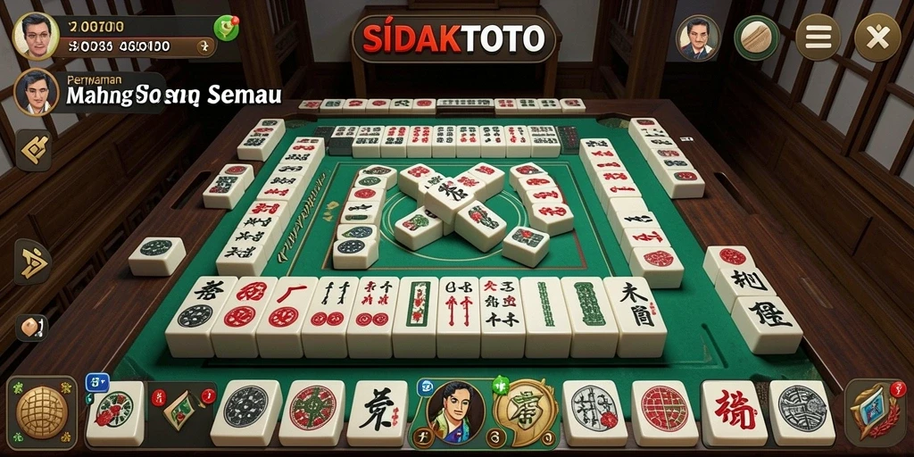 Screenshot utama <strong>SIDAKTOTO</strong> menampilkan gameplay Mahjong yang seru.